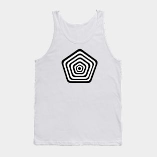 Black and White Pentagon Tank Top